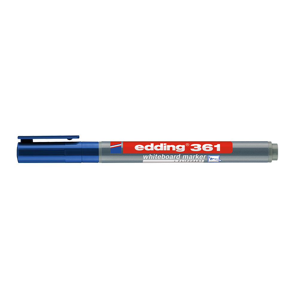 Marker pentru tabla Edding 361, corp plastic, varf 1 mm, albastru Marker pentru tabla Edding 361, corp plastic, varf 1 mm, albastru